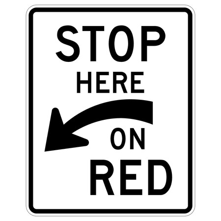 Sign Solutions Usa 30 in Height, 24 in Width, Aluminum, Vertical Rectangle DUS08HWT2430R10-6A